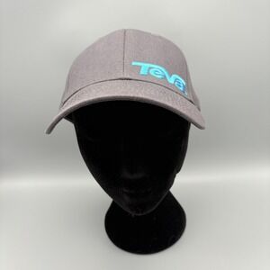 Teva Gray/Blue Hat‎ Baseball Cap Tek Adjustable Strap Back Hat
